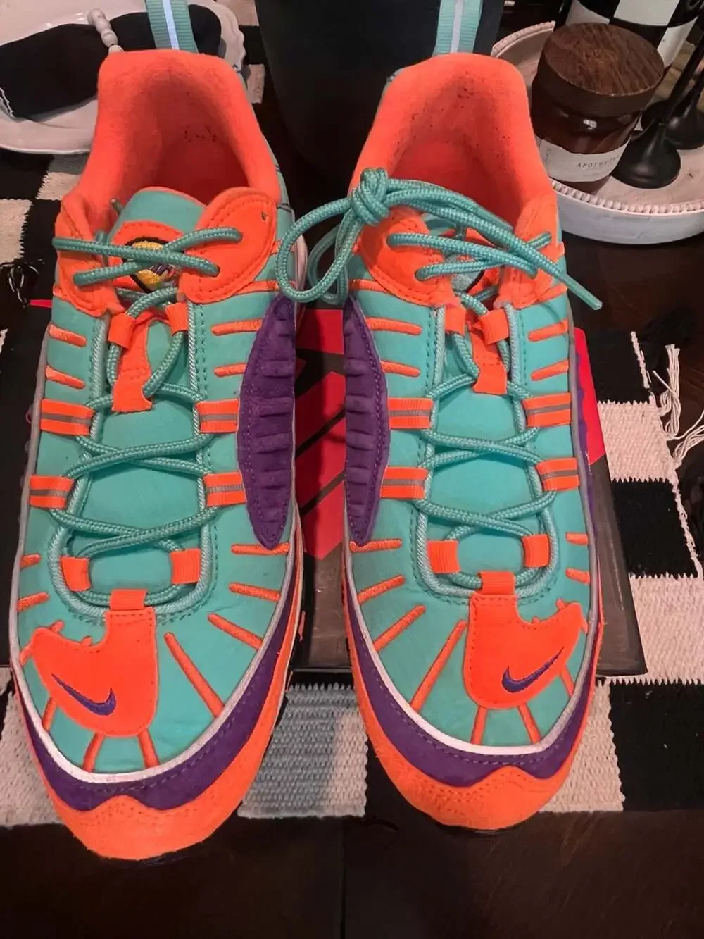 Nike Air Max 98 QS 'Cone' (Tour Yellow/Hyper Grape)